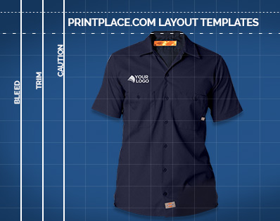 Dickies Mens Short-Sleeve Industrial Work Shirt Printing